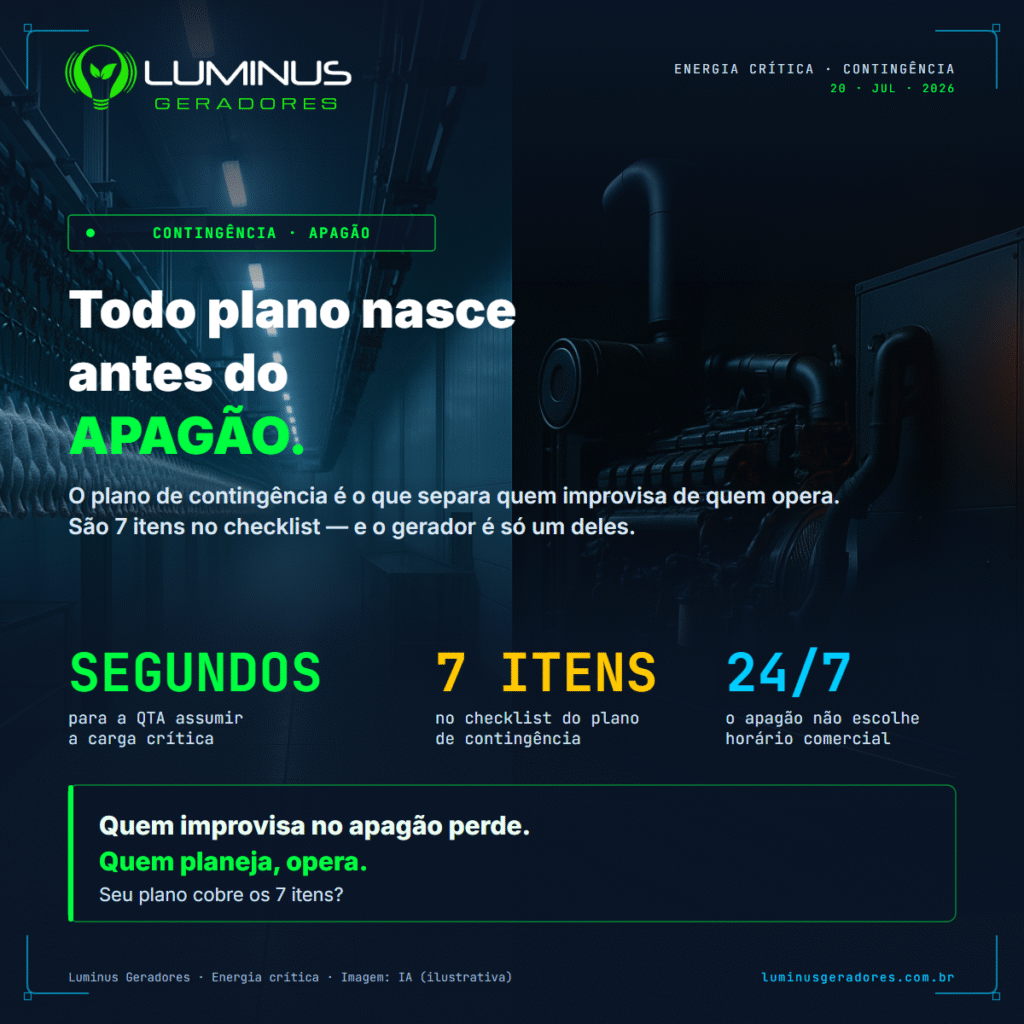 Plano de contingência de energia: o que fazer antes (e durante) um apagão