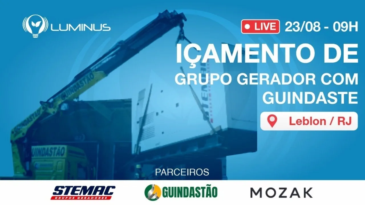Içamento de grupo gerador em pleno Leblon, Rio de Janeiro