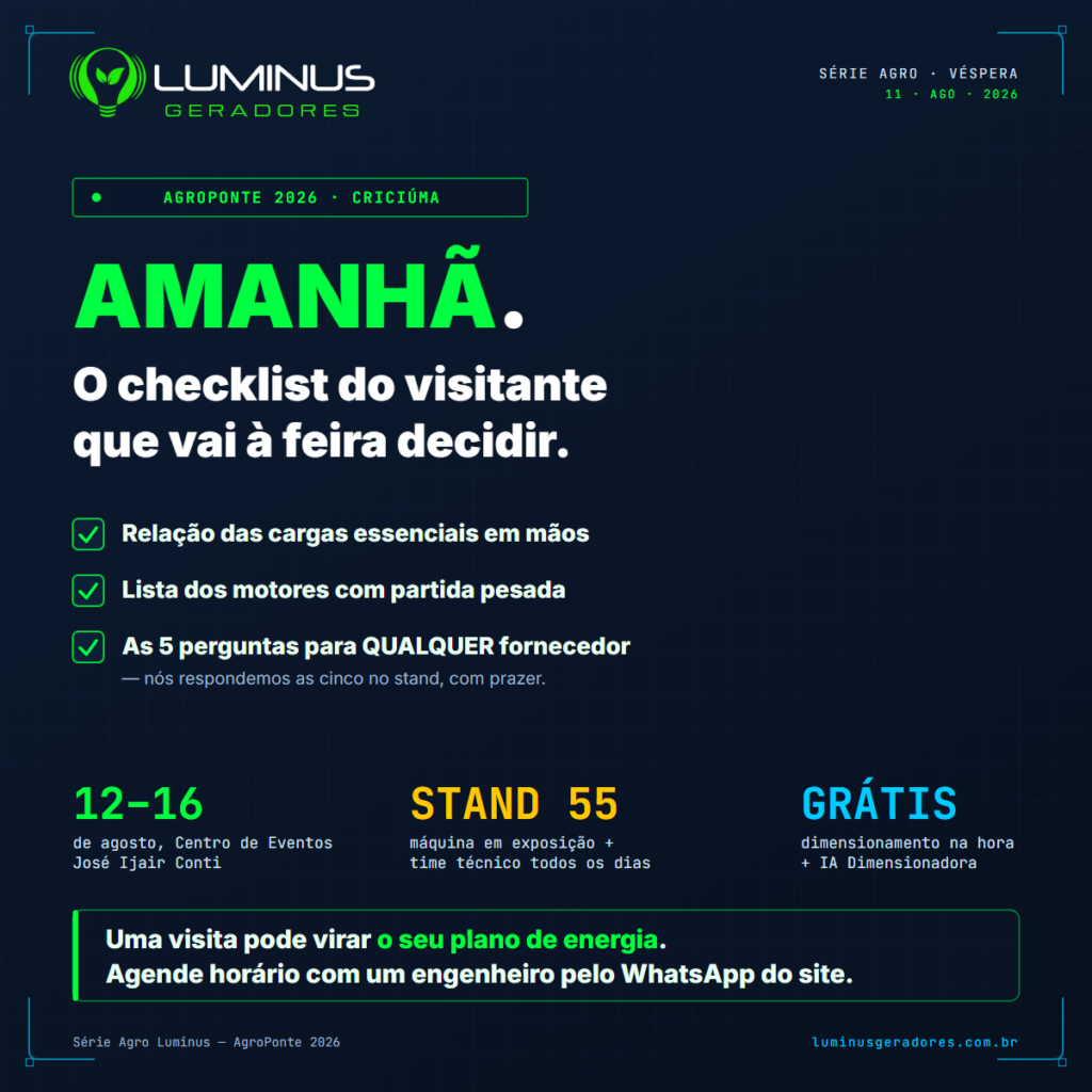 Amanhã começa a AgroPonte 2026: o checklist do visitante que decide