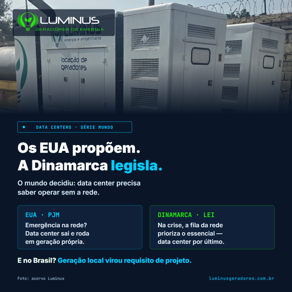 EUA e Dinamarca decidiram: data center precisa saber operar sem a rede