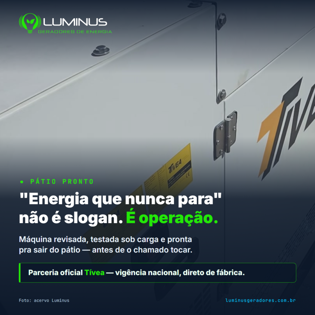 Por dentro do pátio Luminus: o que “energia que nunca para” exige da operação